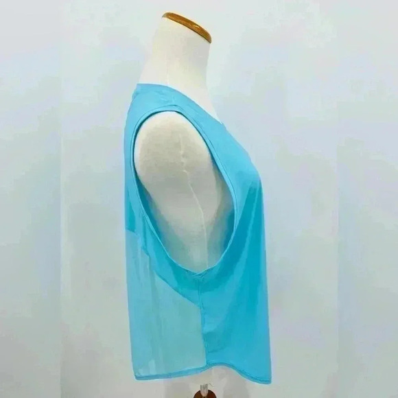 BNWT Zyia Active Sky Blue Panel Split Back Mesh Tank, XXL - Picture 4 of 10